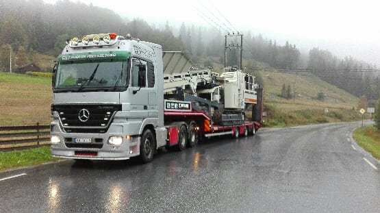Transport av knuseverk